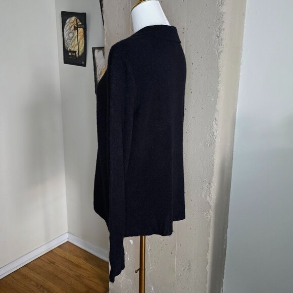 J. Crew Extra-Soft Black Polo Sweater Knit Top NWOT - Picture 4 of 10